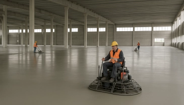 Gef Yapı  Zinca Metal Endüstriyel Beton Zemini Projesi